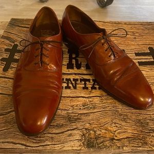 Florsheim brown dress shoes for men.